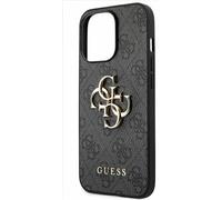 Guess Coque 4G Metal Logo Backcover pour Apple iPhone 13 Pro Max - Gris
