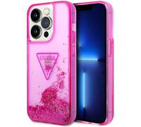 Guess, coque de protection Glitter Palm Apple iPhone 14 Pro Max, rose