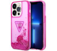 Guess, coque de protection Glitter Palm Apple iPhone 14 Pro, rose