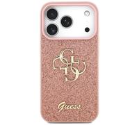 CG Mobile Coque de protection fixe Guess pour iPhone 17 Pro 4G grande à paillettes Rose
