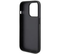 Guess Coque 4G Metal Logo Glitter iPhone 15 Pro Max Noir