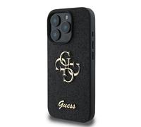 Guess Housse GUHCP16LHG4SGK Fixé Paillettes Big 4G Noir – iPhone 16 Pro Max