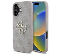 CG Mobile Coque rigide Guess GUHCP16S4GMGPI pour iPhone 16 6,1" Rose 4G Big Logo