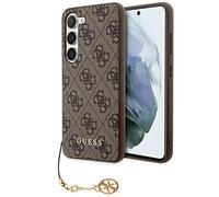 Guess Coque rigide GUHCSA35GF4GBR pour Samsung Galaxy A35 (A356) 4G Charms avec pendentif Marron