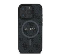 CG Mobile Coque Guess MagSafe rigide en polyuréthane 4G logo classique iPhone 16 Pro Noir