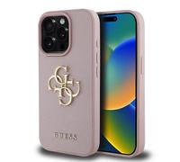 Guess Coque De Téléphone Pu Grained 4g Metal Logo Iphone 15 Pro