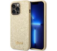 Guess Coque Glitter Flakes pour Apple iPhone 14 Pro - Doré