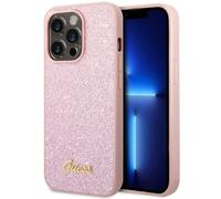 Guess Coque Glitter Flakes pour Apple iPhone 14 Pro Max - Rose