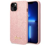 Guess Coque Glitter Flakes pour Apple iPhone 14 - Rose