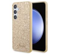 Guess Coque Glitter Flakes pour Samsung Galaxy S24 - Dorée