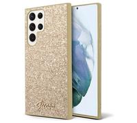 Guess Coque Glitter Flakes pour Samsung Galaxy S24 Ultra - Doré