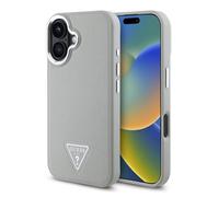 Guess Coque Grained Triangle MagSafe pour Apple iPhone 16 - Beige