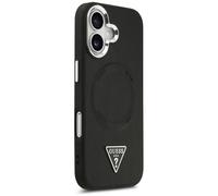 Etui Guess Triangle Logo MagSafe do iPhone 17 czarny