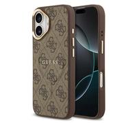 Guess Coque MagSafe Classic avec logo 4G pour Apple iPhone 17 - Marron