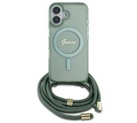 Guess Coque MagSafe IML avec crossbody cord pour Apple iPhone 16 - Vert