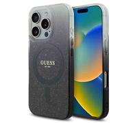 Guess Coque MagSafe IML Glitter Gradient pour Apple iPhone 16 Pro Max - Noir