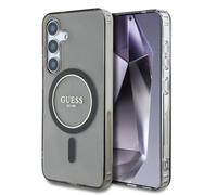 Guess Coque MagSafe IML Glitter Gradient pour Samsung Galaxy S25 - Noir