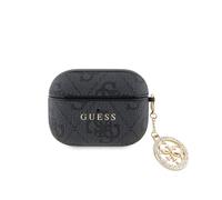 Guess Coque pour AirPods Pro Script 4G avec charm scintillant orné de strass Noir