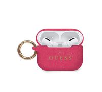 Guess Coque pour Airpods Pro Cover Ring en Silicone Rose