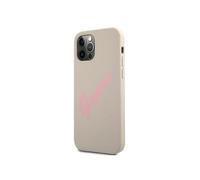 Coque pour iPhone 12 et 12 Pro Silicone Vintage Soft Touch Beige