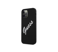 Guess Coque pour Apple iPhone 12 / 12 Pro Collection Silicone Vintage en TPU