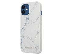 Guess Coque pour Apple iPhone 12 Mini Marble Blanc