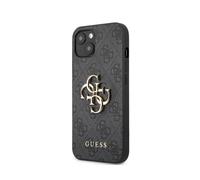 Guess Coque pour Apple iPhone 13 Mini PU 4G Big Gris