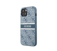 Guess 4G Printed Stripe - Housse pour iPhone 13 Mini (bleu)