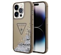 Guess Coque de téléphone pour iPhone 14 Pro Max en Noir liqu