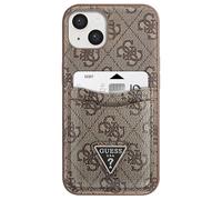 Coque pour Apple iPhone 14 PU 4G Porte-cartes Marron