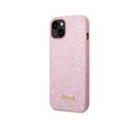 Guess Glitter Script Housse rose - iPhone 14