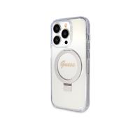 Guess Housse Script Logo Pour Magsafe Transparent - iPhone 15 Pro Max