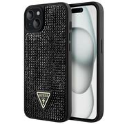 CG MOBILE Guess Coque de Protection arrière pour iPhone 15 - Triangle - Apple iPhone 15 - Noir