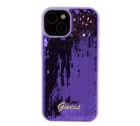 Coque pour iPhone 15 Plus Antichocs Souple Motif Sequins Violet