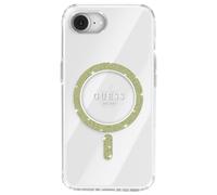 Guess Coque pour iPhone 16e Fine Anneau Pailleté Coins renforcés