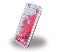 Guess Coque de protection iPhone 7 Liquide pailleté Souple Framboise