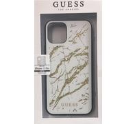 Guess Coque Rigide Marbrée Pour Iphone 11 Pro 5,8" Blanc-Or
