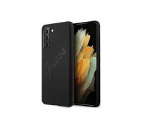 Guess Coque Rigide Pour Samsung Galaxy S21 Plus G996 Noir Avec Motif Et Logo