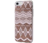 Guess Coque semi rigide pour iPhone7/8 Motif tribal Rose
