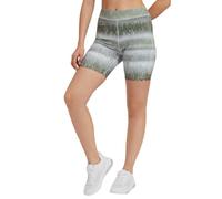 GUESS Corrine Bermuda Biker Sport Radler Short Femme Vert S Printemps
