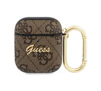 Guess Couverture 4G Script, ?tui pour ?couteurs + casque, Marron
