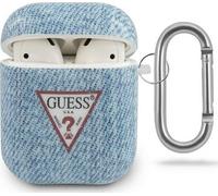 Guess Couverture Denim Triangle (Manchon pour casque d'?coute), ?tui pour ?couteurs + casque, Bleu