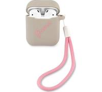 Guess Couverture Silicone Vintage, ?tui pour ?couteurs + casque, Gris