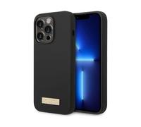 Guess Cover Silicone Plaque MagSafe Noir - iPhone 14 Pro