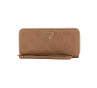 GUESS Cresidia Around Grande fermeture éclair Portefeuille Pochette Taupe foncé Taille unique