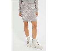 GUESS Cross Stitch Miya Sw Silk Gray Multi Taille: S | Mini Jupes Outlet | Femme | Gris