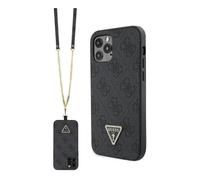 Guess Crossbody 4G Metal Logo Case, Noir - iPhone 12 / 12 Pro