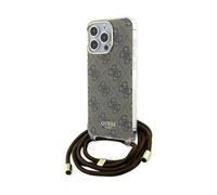 Guess Hardcase Crossbody IML 4G Imprimé Pour IPhone 15 Pro 6.1" Brun