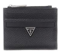 GUESS Cuir Porte-Monnaie Monaco Bifold Top Zip Wallet Black Noir