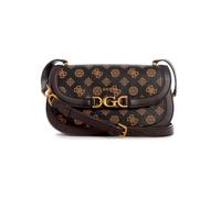 GUESS Dagan Crossbody Flap Mocha Logo